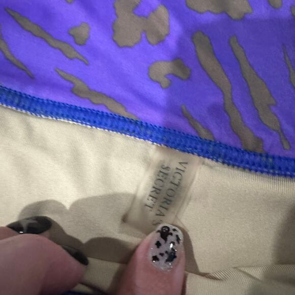 Victoria's Secret Animal Print Bikini Swim Bottoms Women's Size Medium Purple - Picture 3 of 8